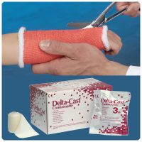 Delta-Cast Conformable Polyester Casting Tapes - Color: Neon Yellow, Size: 2" (5cm), Ten 4-yd. rolls