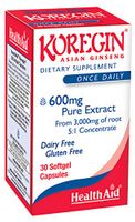 Koregin, Asian Ginseng 600mg Pure Extract, 30ct Once Daily Capsules