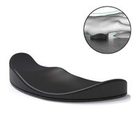 ProElife Ergonomic Wrist Rest Hard Palm Support Pad for Laptop Computer, Compact Slide Wrist Rest for Palm Stress Relief for Business Office & Home (Black)