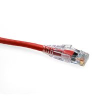 Leviton 5D460-20R GigaMax 5E Slimline Patch Cord, Cat 5E, 20 Feet Length, Red