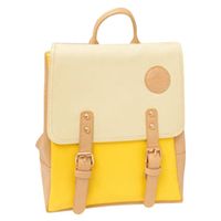 Mini Laptop Backpack ❤️ Fashion Womens Leather School Rucksack Outdoor Travel Shoulder Bags Handbag (Yellow)