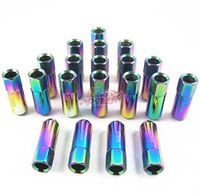 New Model 2017 20 NEO Chrome 60MM Aluminum Extended Tuner Lug Nuts for Wheels/Rims M12X1.5