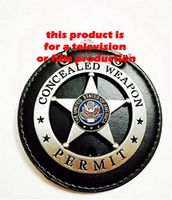 USMPC - U.S. Movie Prop Collection - TV Series Silver/Movie Prop pin Back on Holder w. Neck Chain - Second Amendment to The United States Constitution
