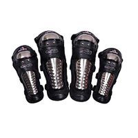 PANDA SUPERSTORE Professional Knee/Shin Elbow/Forearm Guard Set for Racing Motocross Motocycle