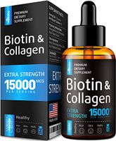 Premium Biotin & Collagen Hair Growth Drops - Potent US Made Hair Growth Product - Healthy Skin & Nails - Liquid Biotin & Collagen Supplement for Best Absorption - Perfect Hair Growth for Men & Women
