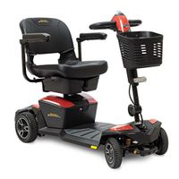 Pride Jazzy Zero Turn 4-Wheel Travel Mobility Scooters, Get The Best of Both Worlds - 4 Wheel Stability Meets 3 Wheel Maneuverability (Pearl White)