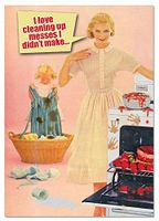 NobleWorks ''Messes I Didn't Make'' Funny Mother's Day Greeting Card, 5" x 7" (C1589MDG)