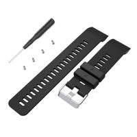 AUTRUN Band for Garmin Forerunner 35 Watch, Silicone Wristband Replacement Watch Band Strap for Garmin Forerunner 35 (Black)