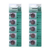 TOPPOWER Lithium Button Cell Battery 3V CR2016 2-Pack