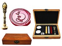MNYR Circus Bear Luxury Wood Box Bronze Metal Peacock Wedding Invitations Gift Card Paper Stationary Envelope Seal Custom Logo Wax Seal Sealing Stamp Wax Stick Melting Spoon Wood Gift Box Kit