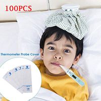 Vivianer 100pcs Disposable Thermometer Protective Cover Digital Thermometer Probe Covers