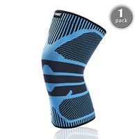 Compression-Knee-Brace-IVANKEE-Knee-Sleeves for Women Men Meniscus Tear,Joint Pain Relief,Injury Recovery,Arthritis,ACL,MCL,Non-Slip Knee Support for Running,Jogging, Sports,Single Wrap,Large,HT-Blue
