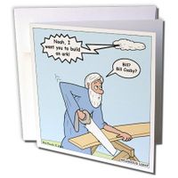 3dRose Noah & Bill Cosby - Greeting Cards, 6 x 6", Set of 6 (gc_2610_1)