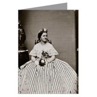 Six Greeting Cards of Mary Todd Lincoln from a Brady Photograph c1855