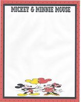 Mickey & Minnie Mouse Balloons Stationery Printer Paper 26 Sheets