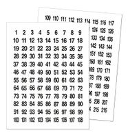 #1- #216 White Round Stickers Numbered SEQUENTIAL~3/4" Circle Labels Consecutive. Made in USA.