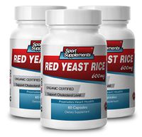 Red Yeast Rice Healthy Cholesterol Level, Heart Health. Organic (3 Bottles)