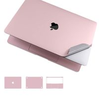 Leze - 5-in-1 Full Body Decals Sticker Compatible with MacBook Air 13 with Retina Display 2018 Released(Model Number: A1932)include[Top+Bottom+Touchpad+Palm Rest+Screen Protector] - Rose Pink