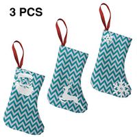 Christmas Stockings Suits Turquoise Chevron Personalized for Funny Xmas Party