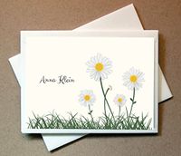 Personalized Gifts - Daisies Cards (40 Cards and Envelopes)