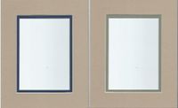 8 X 10 - Acid Free Double Beveled Photo Mat - 8 Count (Tan Assortment)