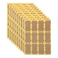 Tebatu 120Pcs DIY Vintage Blank Kraft Label Handmade Sealing Sticker For Gift Packaging