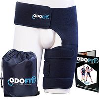 Hip Brace-Groin Wrap for Sciatica Pain Relief Thigh Hamstring Compression Sleeve - Unique Quadriceps Support Hip Flexor Arthritis for Pulled Muscles-Sciatica Nerve Brace Injury for Men (LEFT LEG)