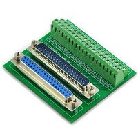 Electronics-Salon D-SUB DB37 Male / Female Header Breakout Board, DSUB Terminal Block Connector.