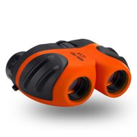 Kid Binoculars, Compact Shockproof 8x21 Toy Binocular for 3-12 Year Old Girls to Bird Watching & Wildlife (Orange)
