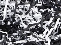 4oz Bag Heavy Duty Black & White Gift Basket Shred Crinkle Paper Grass Filler Bedding ngKE -1810