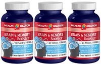 Ginkgo biloba Organic Capsules - Brain and Memory Booster - Promote Quality of Memory (3 Bottles)