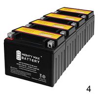 Mighty Max Battery YTX9-BS Battery Replacement for Yamaha SZR 660 SZR600 95-98 - 4 Pack Brand Product