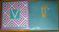 Monogram, Initial"V" Notecards (8 Note Cards/8 Envelopes)