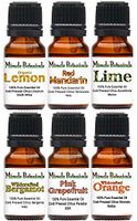 Miracle Botanicals Citrus Essential Oil Sampler - Set of 6 100% Pure Therapeutic Grade Citrus Essential Oils - (6) 10ml