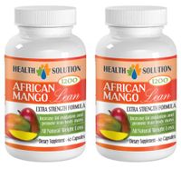 Weight Loss Supplements Pills - African Mango Extract (1200Mg) - African Mango Extreme - 2 Bottles 120 Capsules