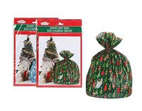 Christmas House Giant Gift Sacks Bags - Great BIG gift bags for great BIG presents! Set of 2 - Assorted Styles