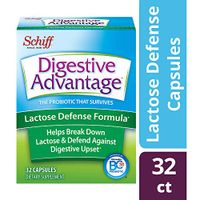 Digestive Advantage Lactose Defense Formula- Probiotic With Lactase To Reduce Abdominal Discomfort & Bloating, Promotes Digestive & Immune Health, 32 Capsules