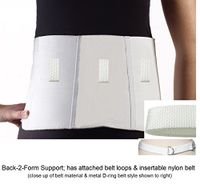 Corflex BACK-2-FORM Support w/2" Web Belt Medium 30-36"