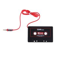 Vanpower Universal Car Cassette Player Adapter with 3.5mm Male Jack Adapter Suitable for iPod, iPad, iPhone, MP3, Mobil Device, Black