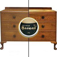 EnjoCho Wood Seasoning Beeswax,Beeswax Natural Furniture Polish for Wood & Furniture,Covering Scratches,Restoring Wood ’s Natural Beauty (20g, Yellow)