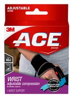 ACE Adjustable Wrist Support, Helps relieve symptoms of Carpal Tunnel Syndrome, Money Back Guarantee, One Size Fits Most