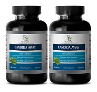 Herbal Blend Cleanse - Candida Away Extra Strength - Candida Rescue - 2 Bottles 120 Capsules