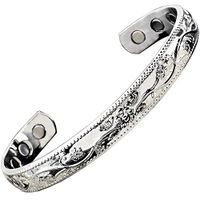 Holistic Magnets Womens Copper Bracelets for Arthritis Pain Relief (Tarnish-Free) Solid Copper Magnetic Bracelet Tendonitis Joint Wrist Healing Bangle-SF (L: Wrist 7-8.5 inch)