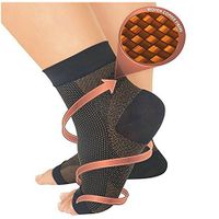 HMILYDYK Plantar Fasciitis Sock Foot Graduated Compression Socks with Heel and Arch Support Sleeves for Men and Women (One Pair)