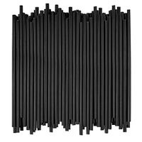 Disposable Drinking Straws - 7 3/4 Inches Long - Standard Size (Black, 500)