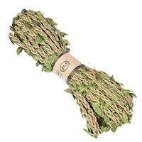 CENFRY 1PC 109yards Colorful Wax Rope Flower Bouquet Packaging Tie Flower Belt DIY Gift Wrap Tags (Linen)