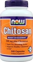 Now Foods Chitosan 500 mg with Chromium - 240 Caps 2 Pack
