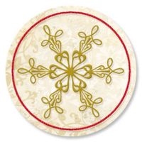 Rejoice Snowflake Christmas Envelope Seals- Set of 72 Holoiday Envelope Stickers