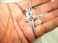 Jet New Disc Metal Silver Plated Pendulum 2 inch Approx. Healing Dowsing A++ Metal Reiki Results Jet International Crystal Therapy Booklet Image is JUST A Reference