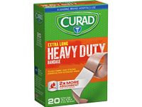 CURAD Heavy Duty Bandage Extra Long 20 Each .75 x 4.75 in (Pack of 4)